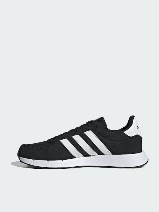 Adidas Run 60s 2.0 Ανδρικά Sneakers Core Μαύρο Λευκό