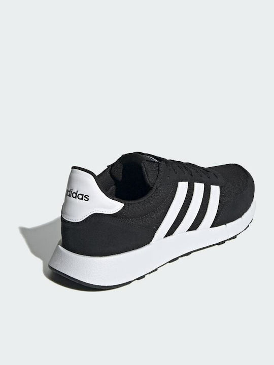 Adidas Run 60s 2.0 Ανδρικά Sneakers Core Μαύρο Λευκό